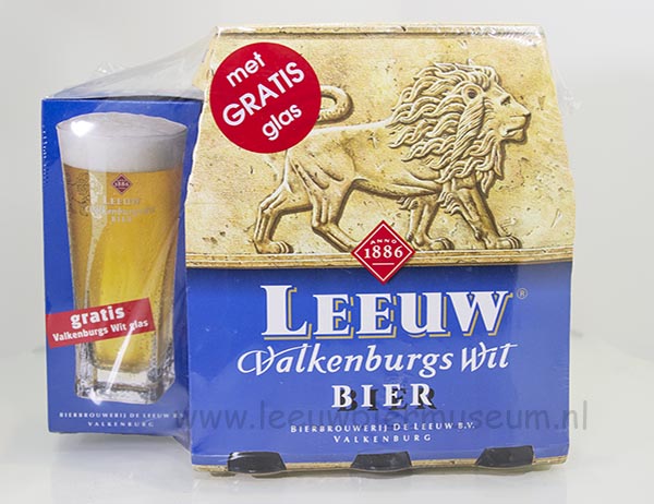 Leeuw Wit bier gratis glas sixpack